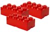 Lego opbergboxen 3 stuks 25x50cm rood