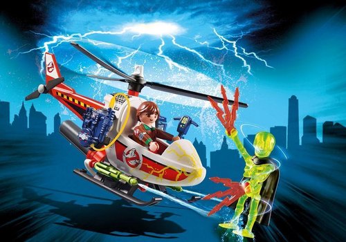 Playmobil Ghostbusters 9385 Venkman met helikopter