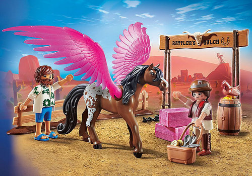 Playmobil 70074 The Movie Marla en Del met gevleugeld paard