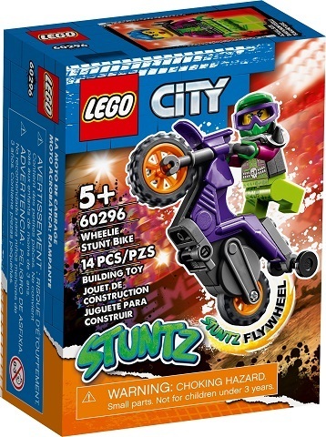 Lego City 60296 Wheelie stuntmotor