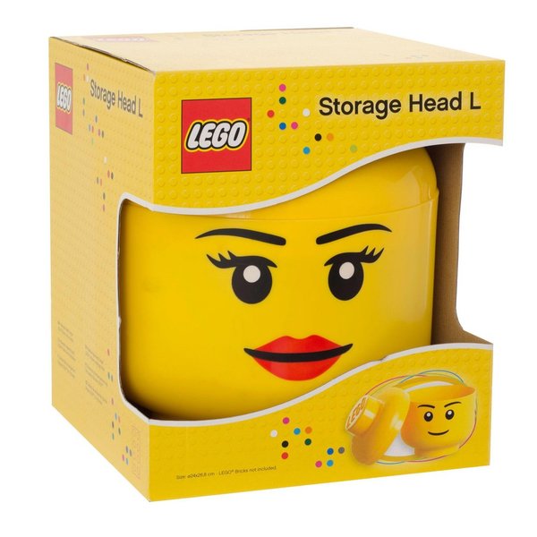 Lego Storage head L Girl