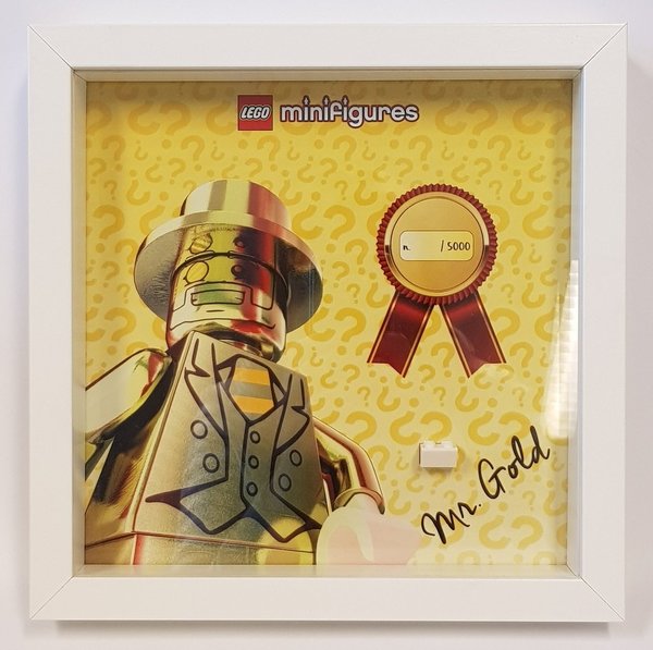 Lego Display CMF Mister Gold