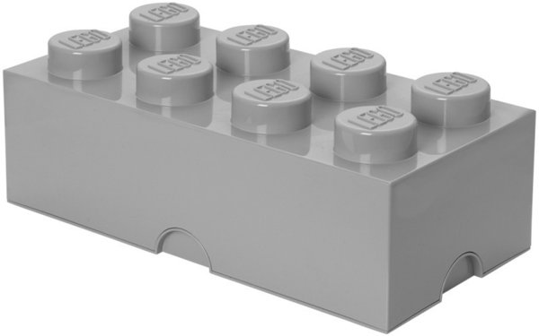 Lego opbergbox 25x50cm grijs