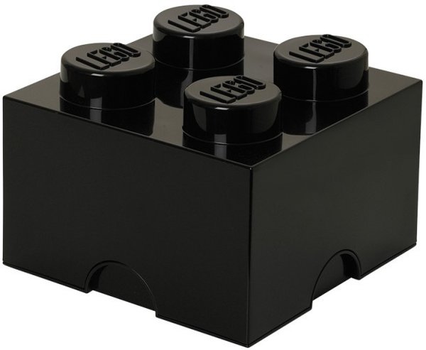 Lego opbergbox 25x25cm zwart