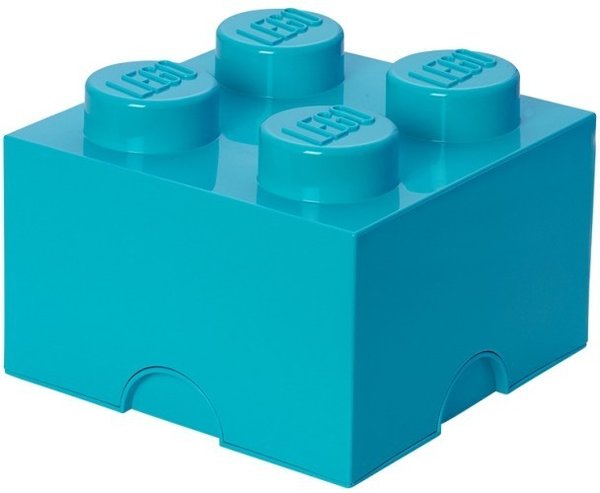 Lego 4003 opbergbox 25x25cm azur blauw