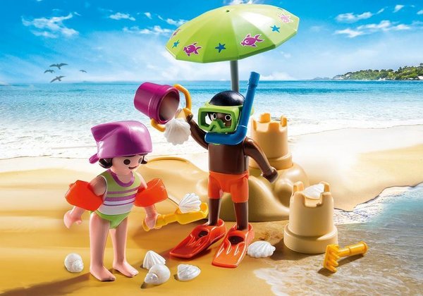 Playmobil Special Plus 9085 Kinderen met zandkasteel