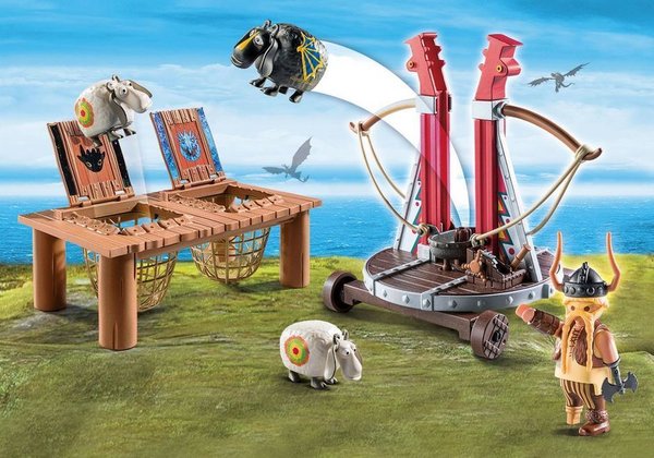 Playmobil Dragons 9461 Rochel met schapenslingeraar