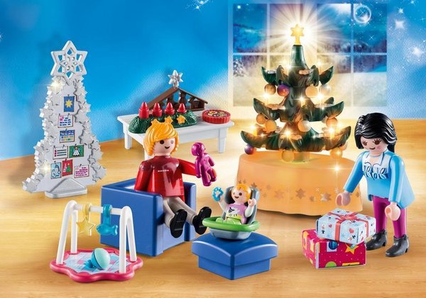Playmobil Christmas 9495 Woonkamer in kerststijl