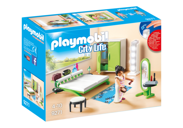 Playmobil City Life 9271 Slaapkamer met make-up tafel
