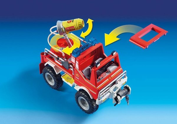 Playmobil City Action 9466 Brandweer terreinwagen met waterkanon