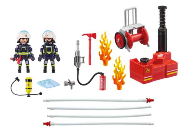 Playmobil City Action 9468 Brandweerteam met waterpomp
