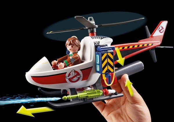 Playmobil Ghostbusters 9385 Venkman met helikopter