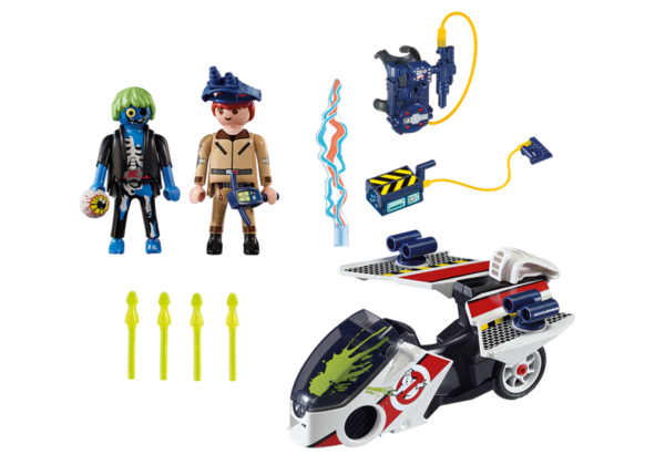 Playmobil Ghostbusters 9388 Stanz Met luchtmoto