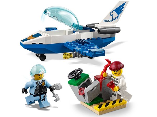 Lego City 60206 Luchtpolitie vliegtuigpatrouille