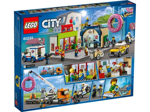 Lego City 60233 Opening donutwinkel