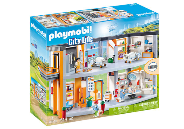 Playmobil City Life 70190 Groot ziekenhuis met inrichting