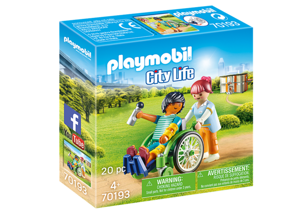 Playmobil City Life 70193 Patient in rolstoel
