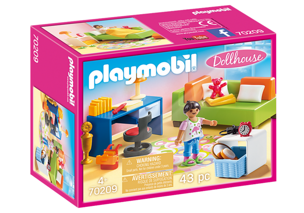 Playmobil Dollhouse 70209 Kinderkamer met bedbank