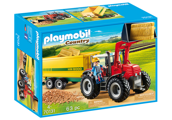 Playmobil 70131 Country Grote tractor met aanhangwagen