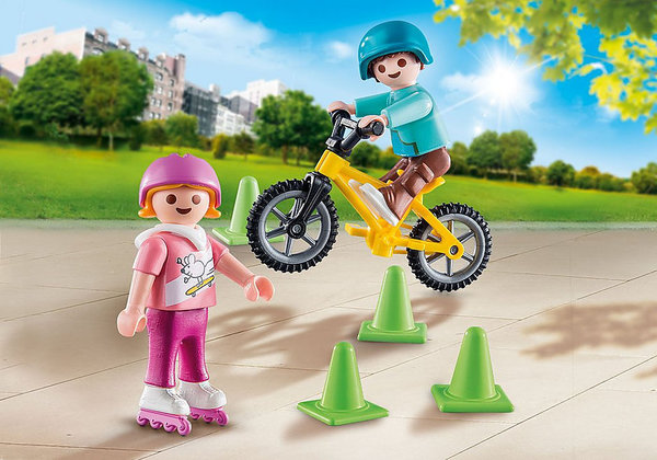 Playmobil 70061 Special plus Kinderen met fiets en skates