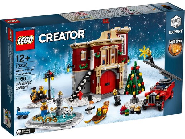 Lego Creator 10263 Brandweerkazerne in winterdorp