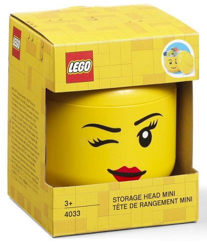 Lego Storage head XS Girl Wink