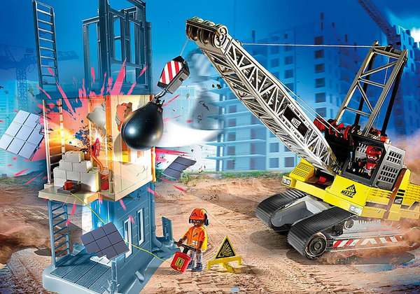 Playmobil City Action 70442 Kabelgraafmachine met bouwonderdeel