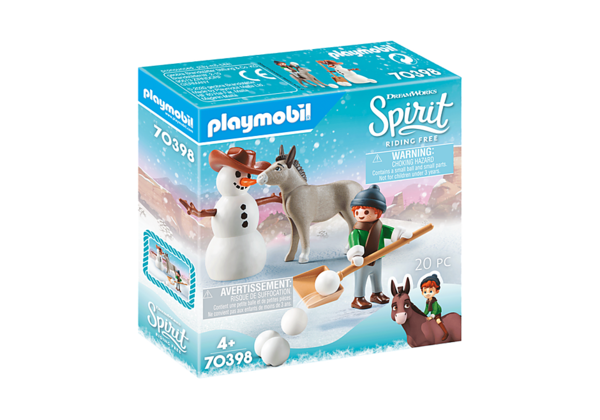 Playmobil Spirit Riding Free 70398 Sneeuwpret met Snips Meneer Carrots