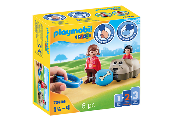 Playmobil 1.2.3 70406 Hondentrein