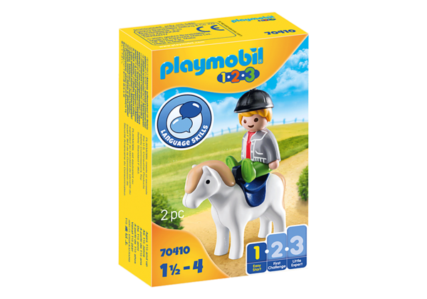 Playmobil 1.2.3 70410 Jongen met pony