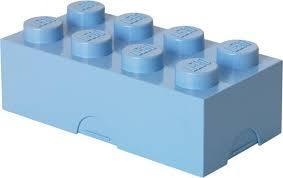 Lego Classic Lunchbox brick 8 licht blauw