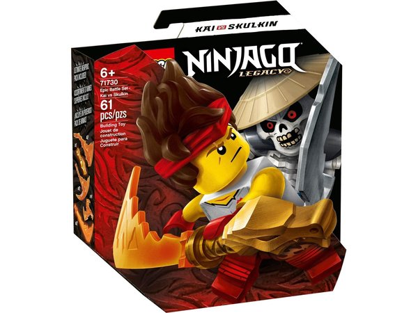 Lego Ninjago 71730 Epische Strijd set - Kai tegen Skulkin