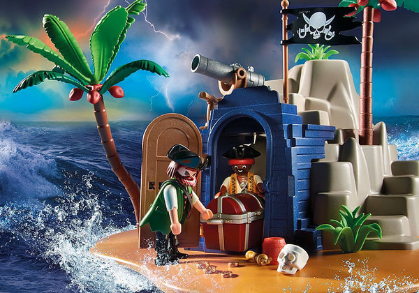 Playmobil Pirates 70556 Pirateneiland met schuilplaats voor schatten