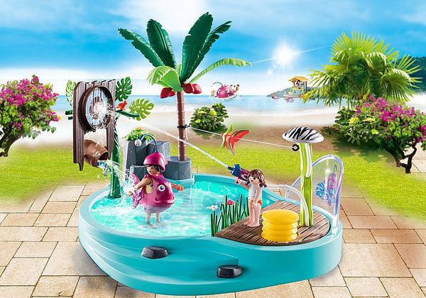 Playmobil Family Fun 70610 Leuk zwembad met watersplash
