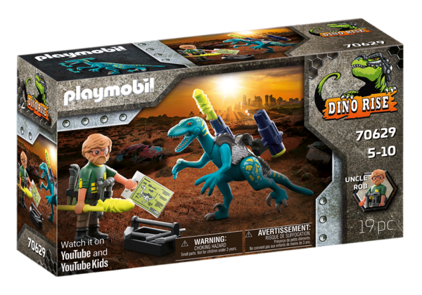 Playmobil Dinos 70629 Uncle Rob bewapenen voor de strijd