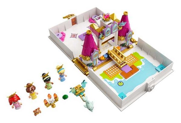 Lego Disney 43193 Ariël, Belle, Assepoester en Tiana's verhalenboekavonturen