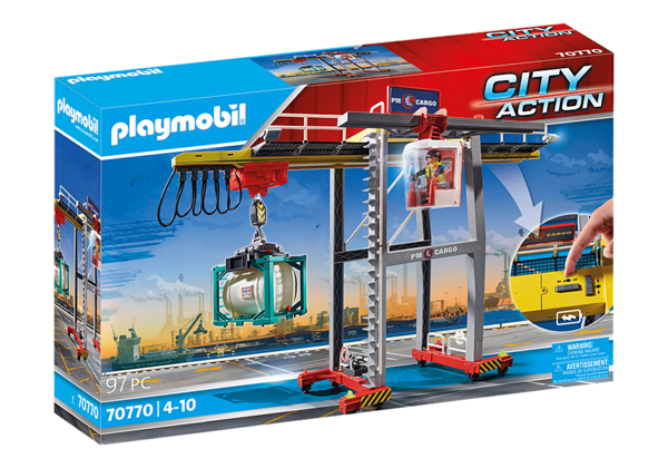 Playmobil City Action 70770 Portaalkraan met containers