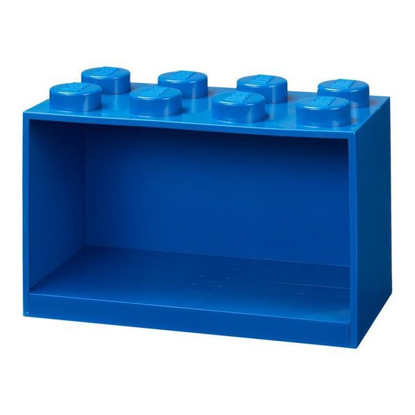 Lego Iconic Brick 8 Wandplank Blauw 32x21x16 cm