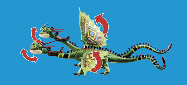Playmobil Dragons 70730 Dragon Racing: Ruffnut and Tuffnut with Barf and Belch