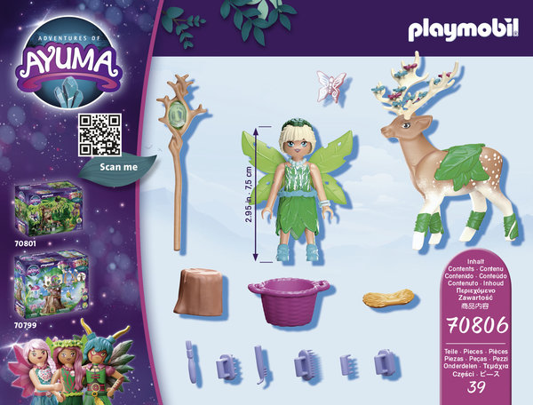 Playmobil Ayuma 70806 Forest Fairy met totemdier