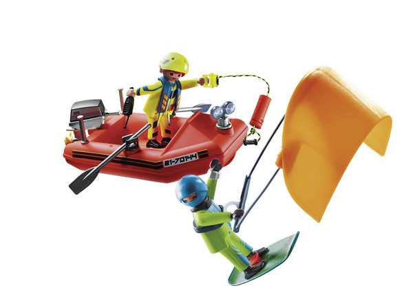 Playmobil City Action 70144 Redding op zee: kitesurfersredding met boot