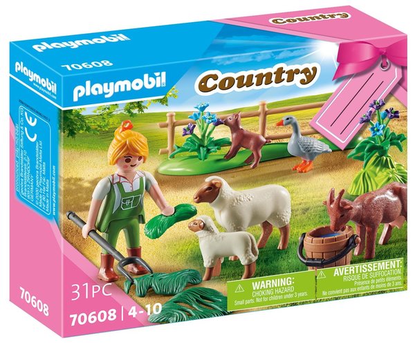 Playmobil Country 70608 Geschenkset 'Boerin met weidedieren'