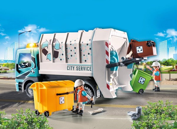 Playmobil City Life 70885 Vuilniswagen met knipperlicht