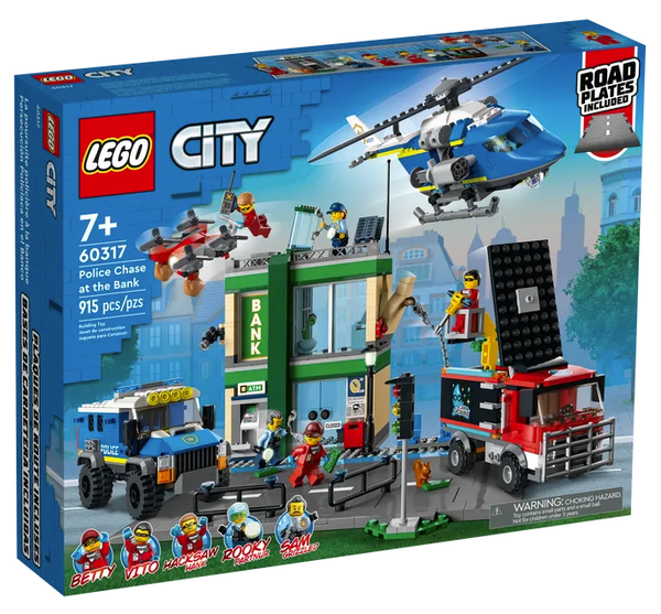 Lego City 60317 Politieachtervolging bij de bank