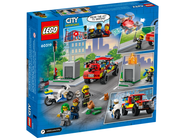 Lego City 60319 Brandweer &amp; Politie achtervolging
