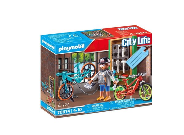 Playmobil City Life 70674 Gift set "E-bike werkplaats"
