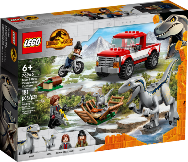 Lego Jurassic World 76946 Blue & Beta velociraptorvangst