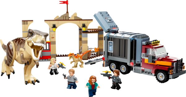 Lego Jurassic World 76948 T. Rex & Atrociraptor dinosaurus ontsnapping