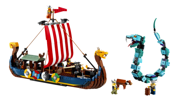 Lego Creator 31132 Vikingschip en de Midgaardslang