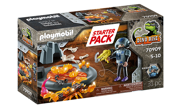Playmobil Dino Rise 70909 Starterpack gevecht tegen de vuurschorpioen